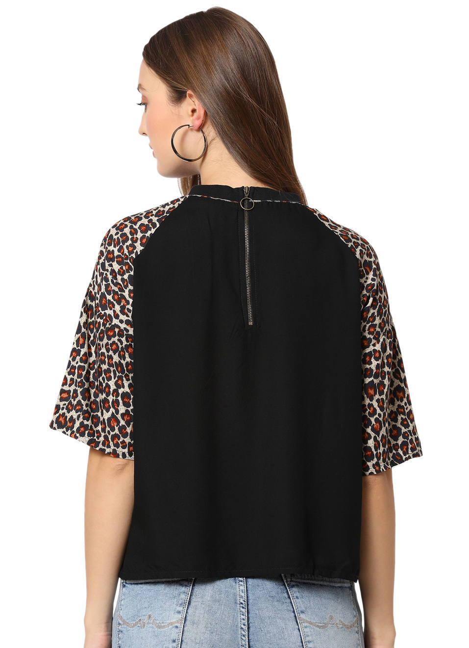 Paulette Ls Animal Print Top, , large image number 1