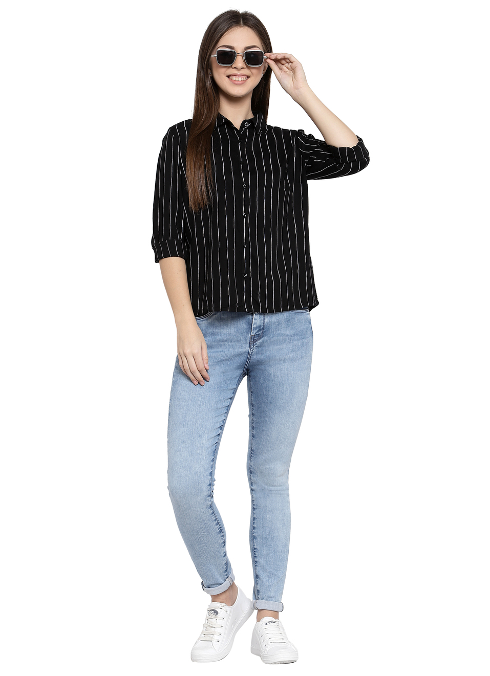 Lution Ls Wavy Stripe Print Shirt, , large image number 3