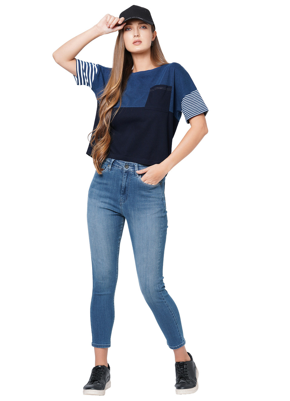 Olga Ss Colourblock T-Shirt, , large image number 3