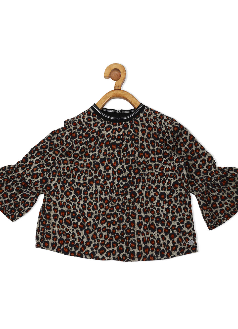 Bambi Ss Animal Printed Top, , large image number 0