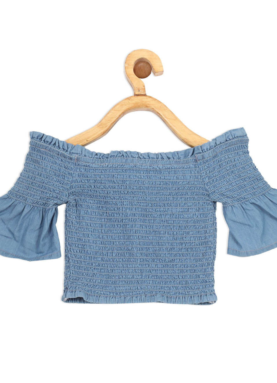 Claire Ss Off Shoulder Smocked Top, , large image number 1