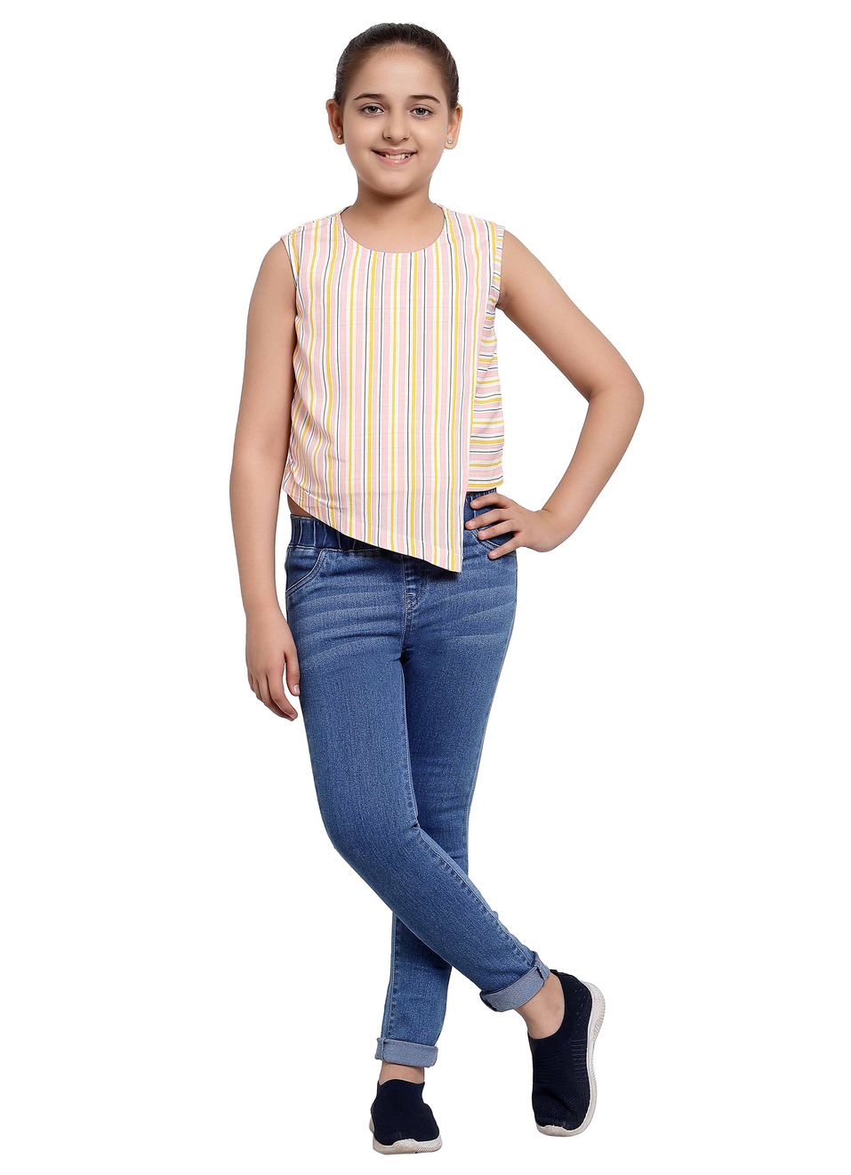 Emma Ss Stripe Top, , large image number 5