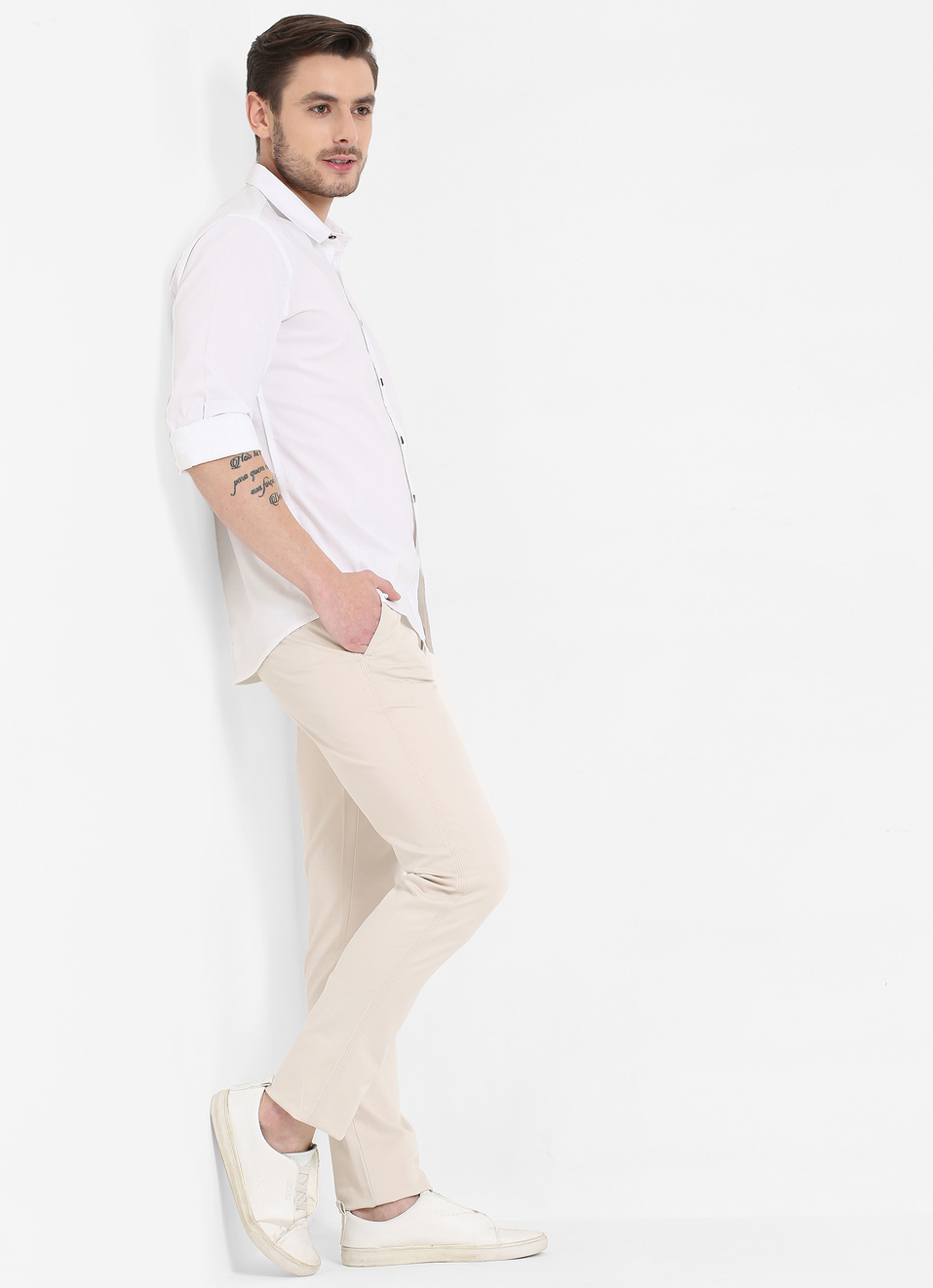 Dereck Solid Stretch Shirt, , large image number 2