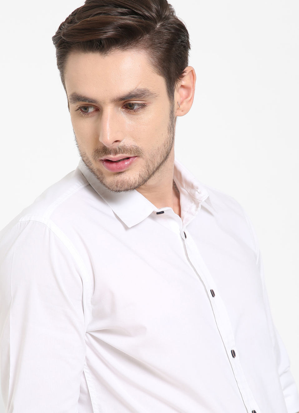 Dereck Solid Stretch Shirt, , large image number 4