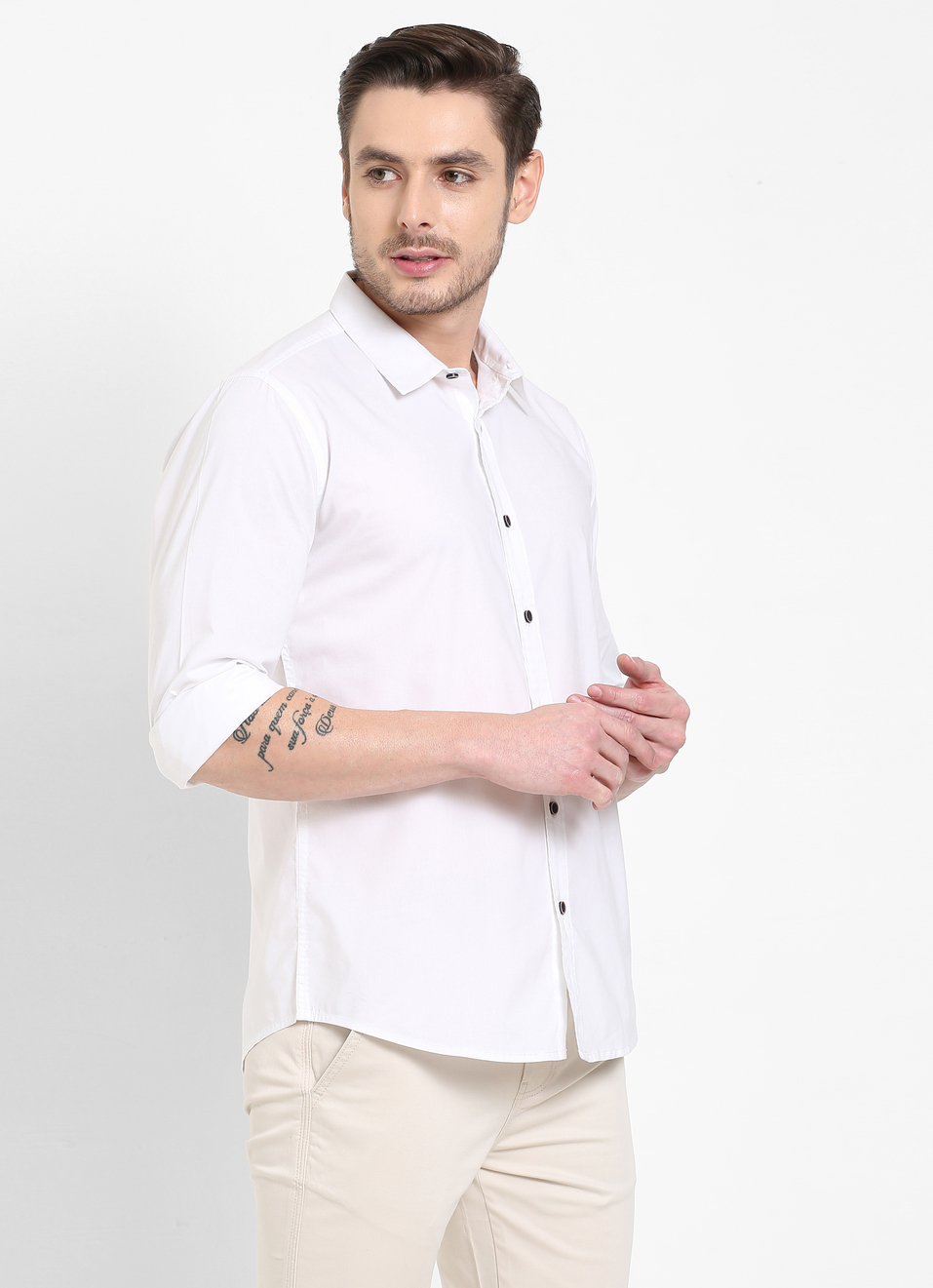 Dereck Solid Stretch Shirt, , large image number 5