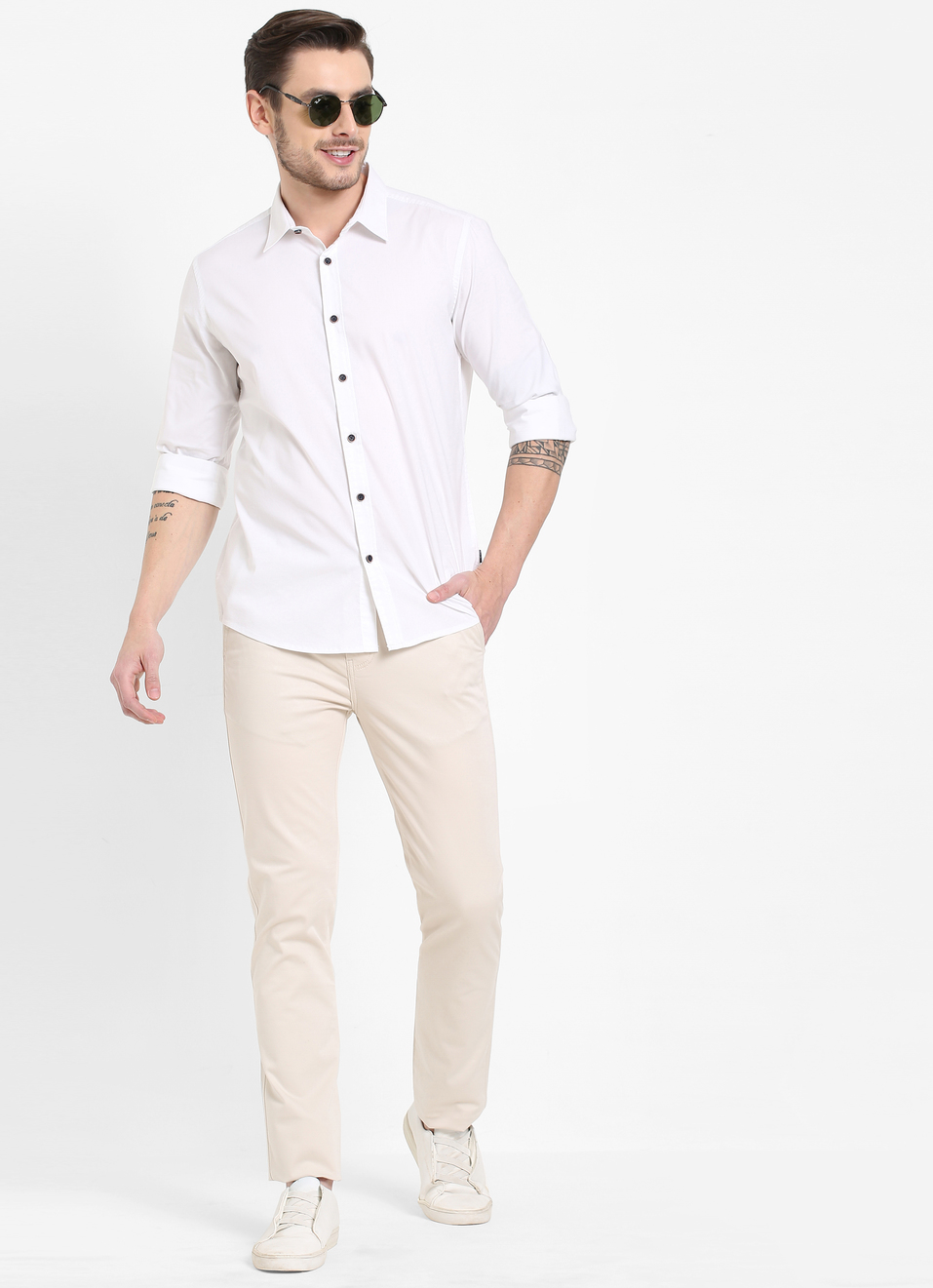 Dereck Solid Stretch Shirt, , large image number 0