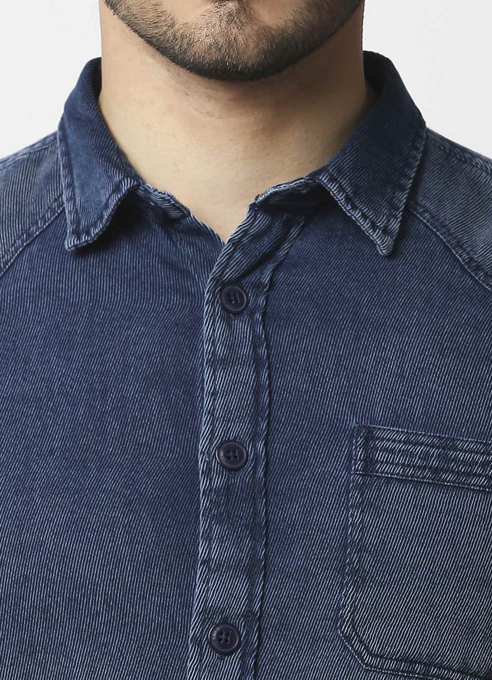 Euro Indigo Twill Shirt, , large image number 4