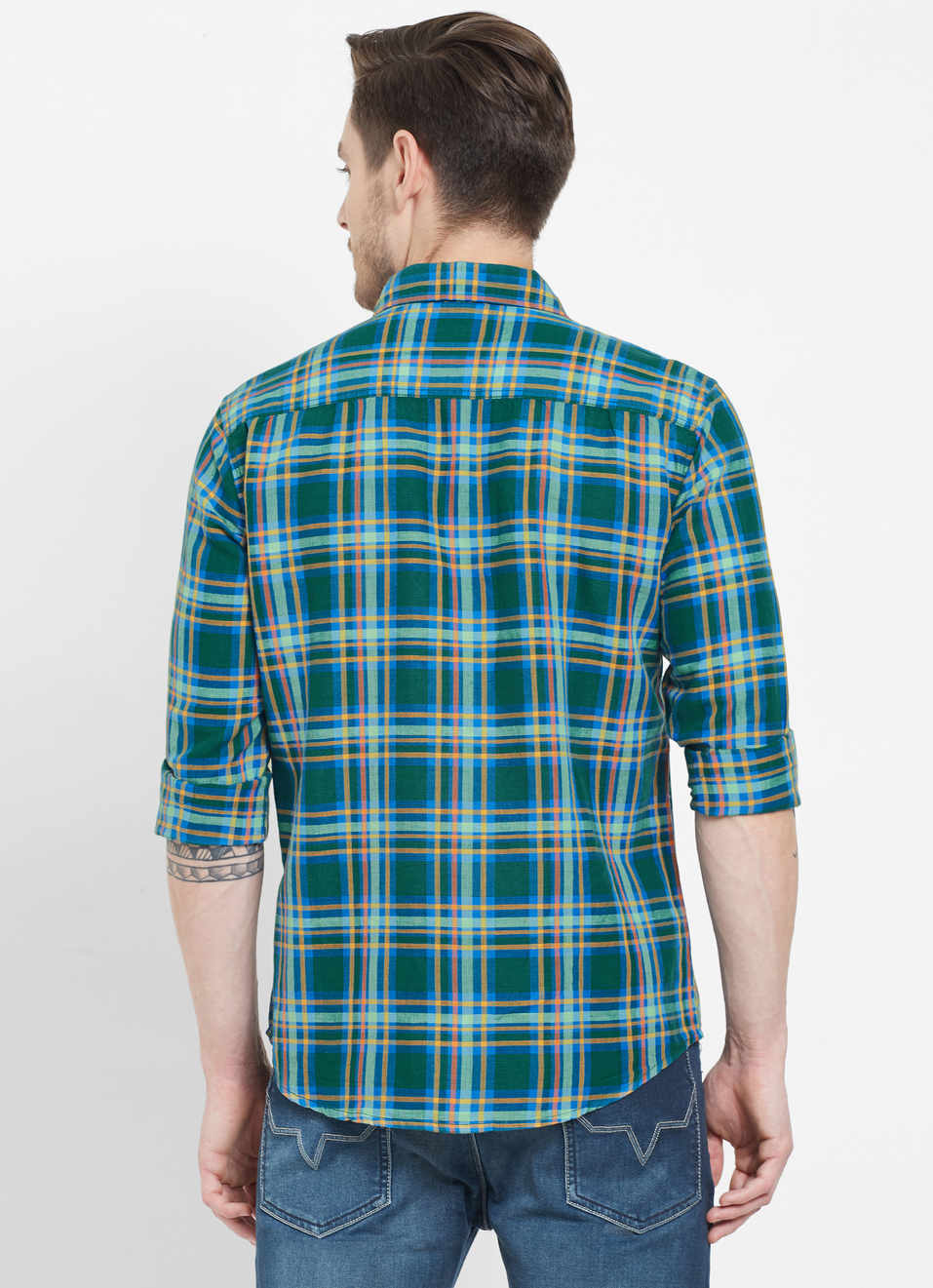 Buckster Cotton Linen Check Shirt, , large image number 1
