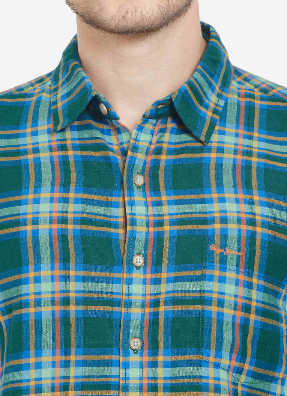Buckster Cotton Linen Check Shirt, , large image number 4