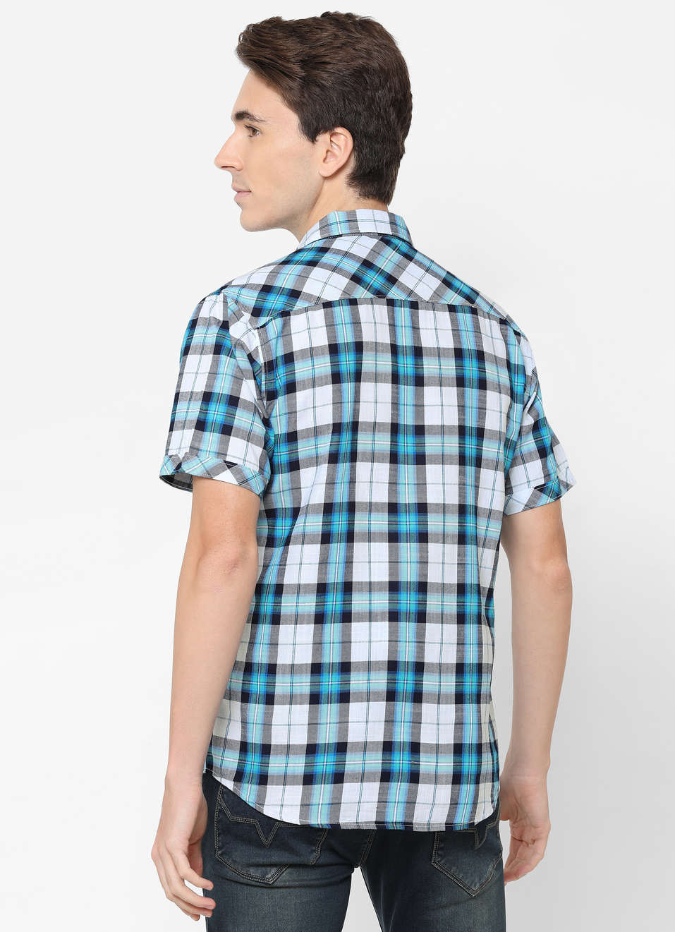 Arch Indigo Check Shirt, , large image number 1