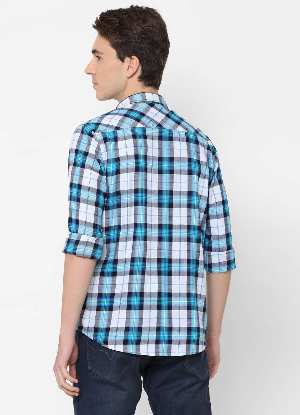 Arch Indigo Check Shirt, , large image number 1