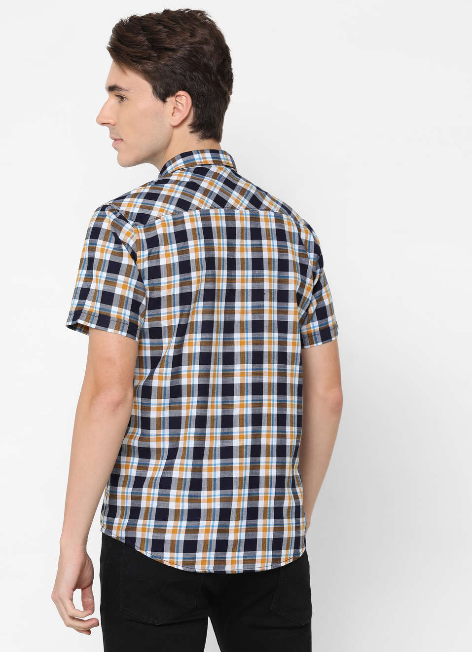 Altman Indigo Check, , large image number 1