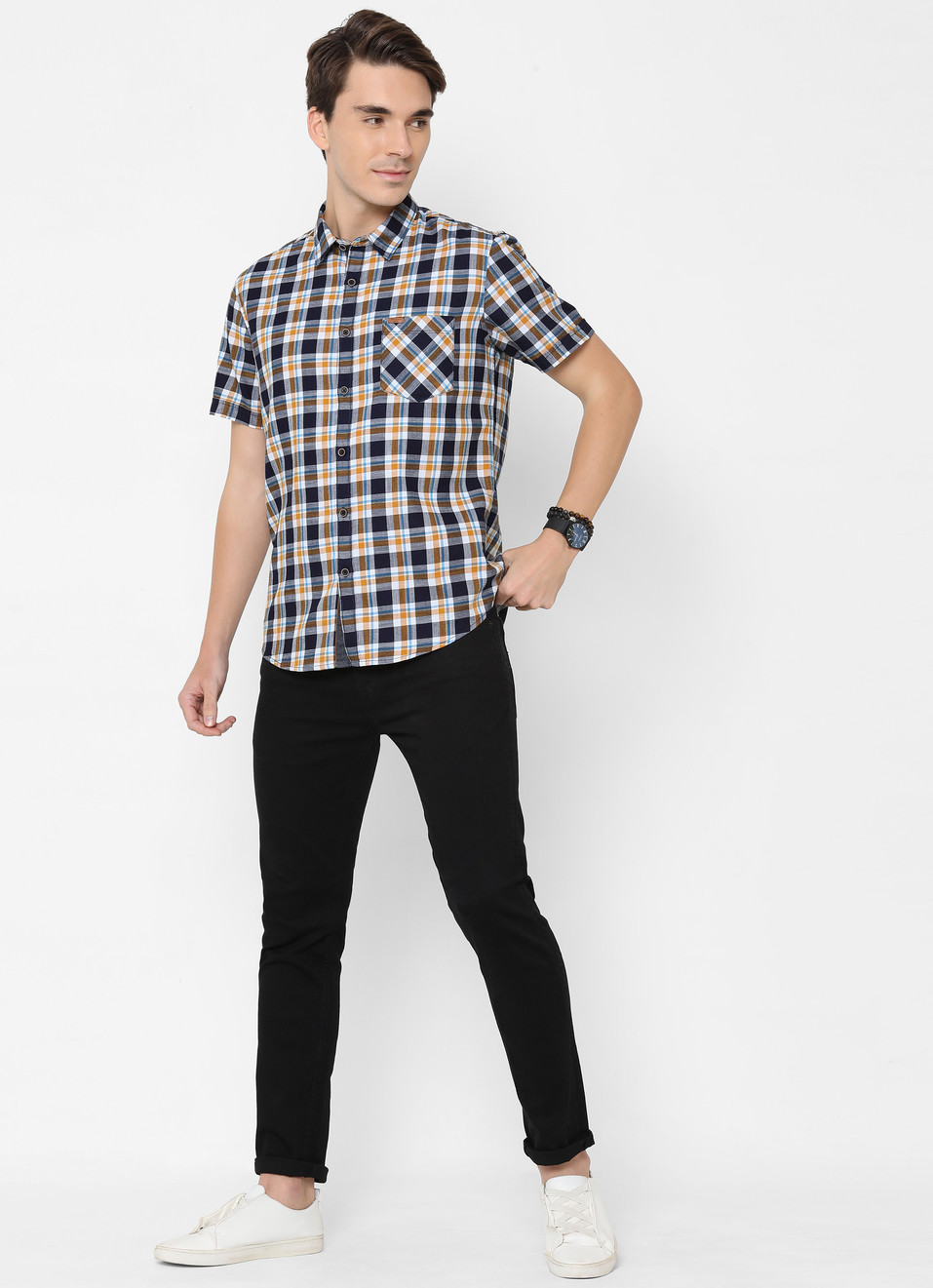 Altman Indigo Check, , large image number 3