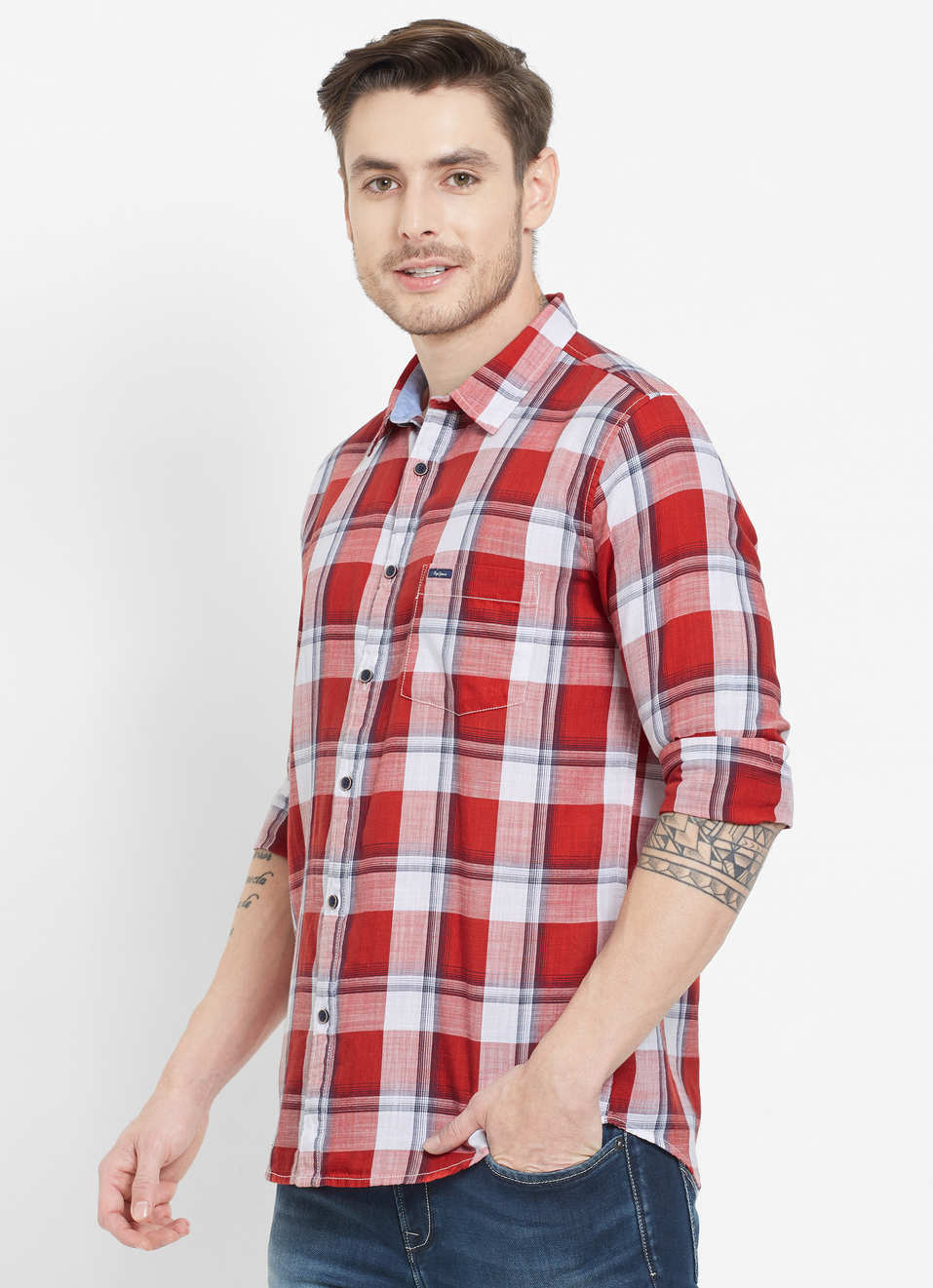 Nathan Sr Twill Check Shirt, , large image number 2