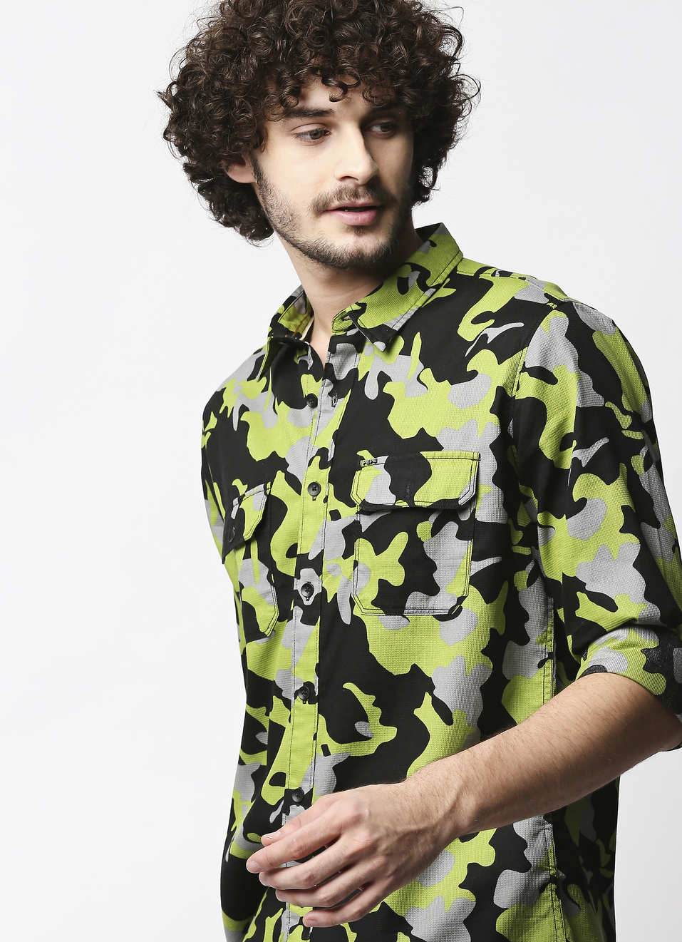 Nash Printed Waffle Shirt, , large image number 2