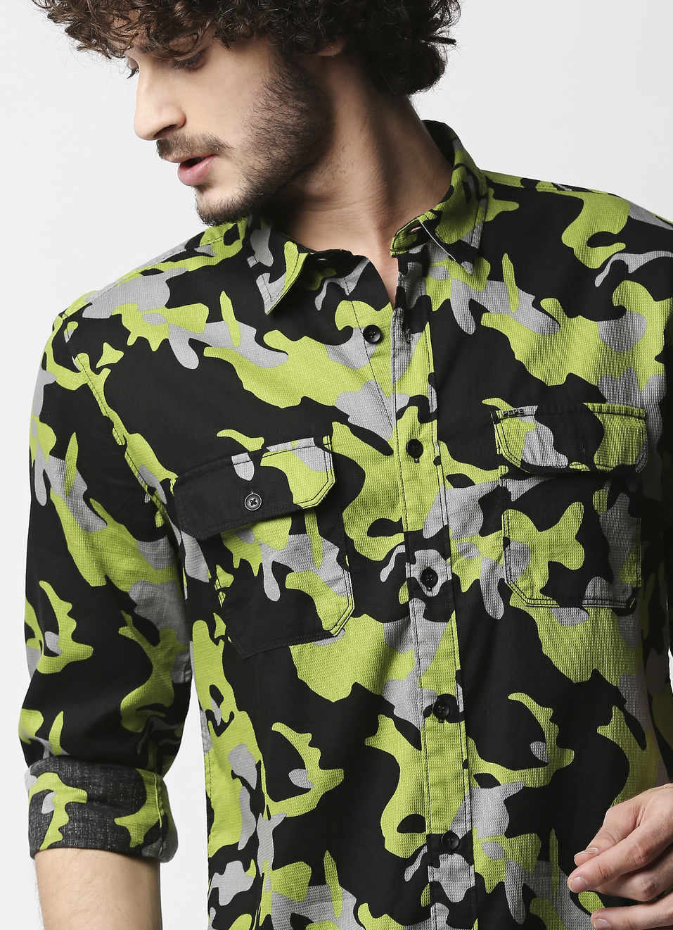 Nash Printed Waffle Shirt, , large image number 0