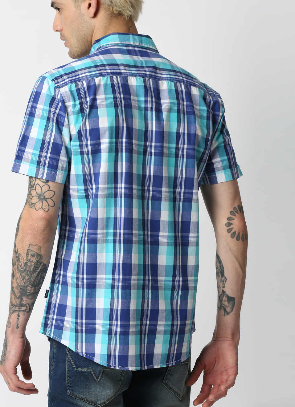 Mink Y/D Peached Checks Shirt, , large image number 1