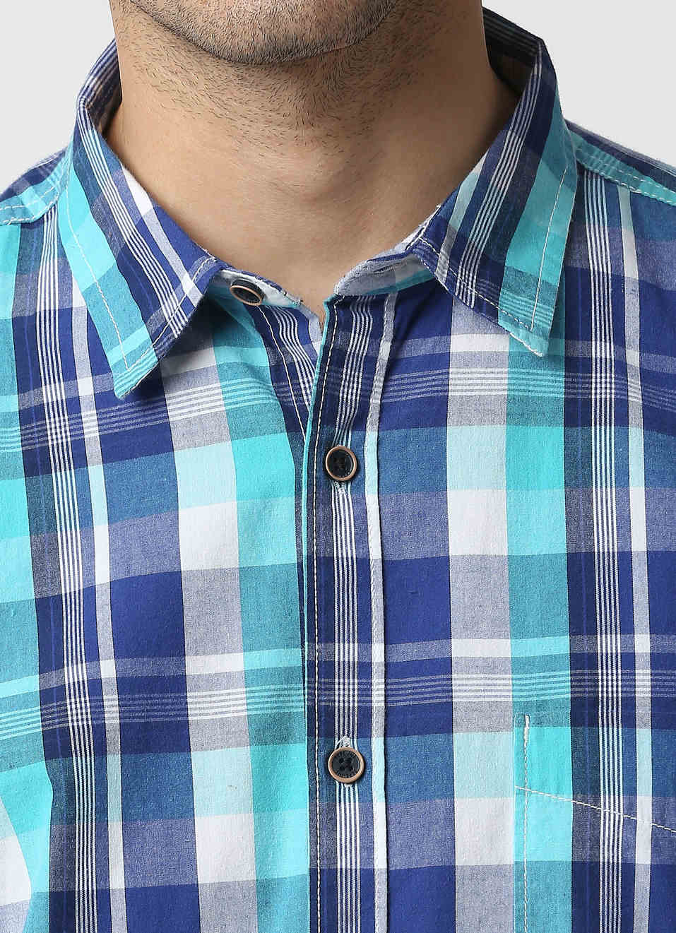 Mink Y/D Peached Checks Shirt, , large image number 4