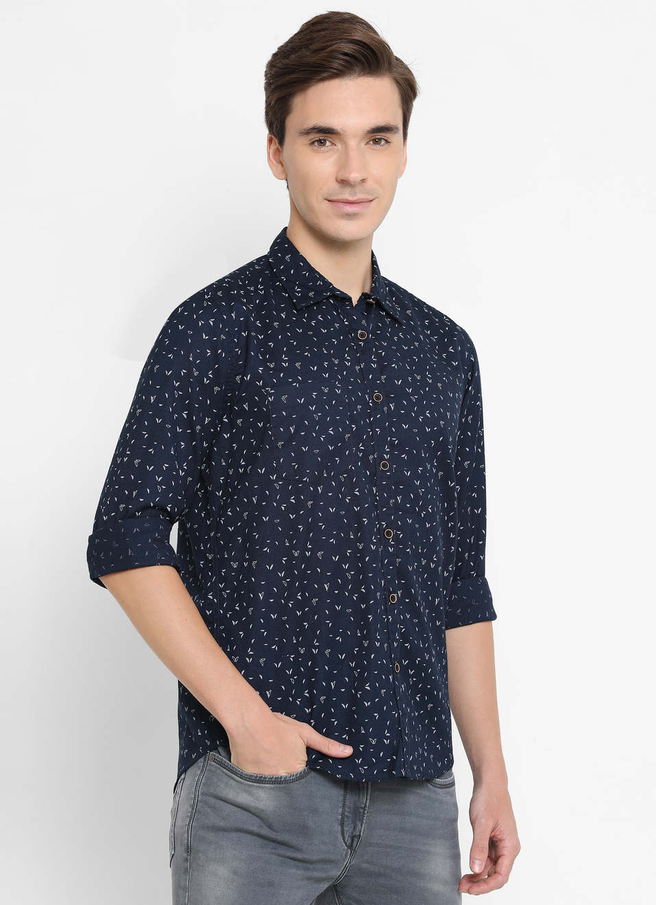 Gilling Printed Waffle Shirt, , large image number 6