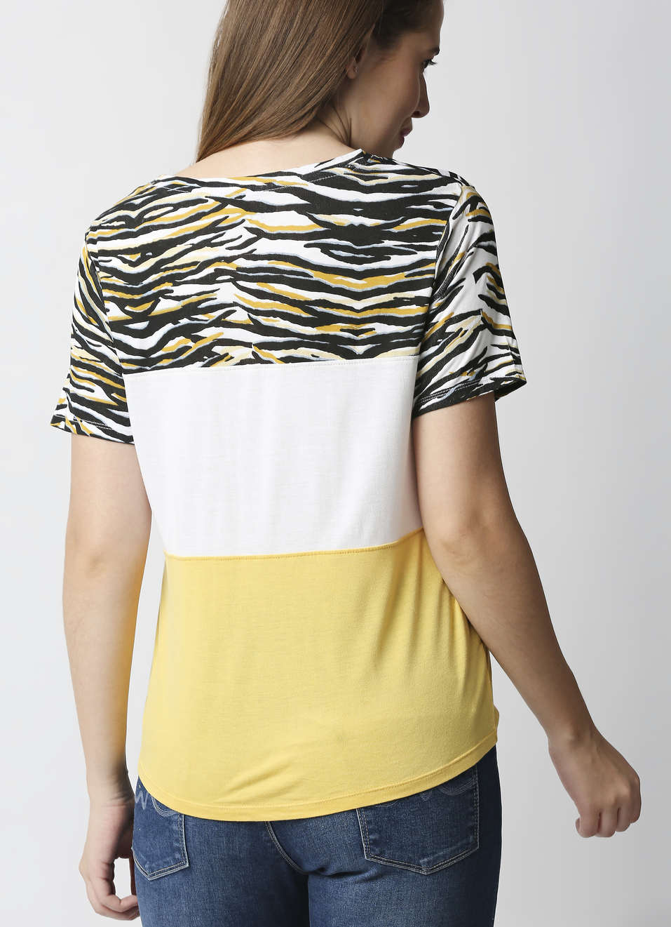 Delfina Colour Block T-Shirt, , large image number 1