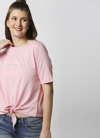 Holsy Front Knot T-Shirt | Pepe Jeans 