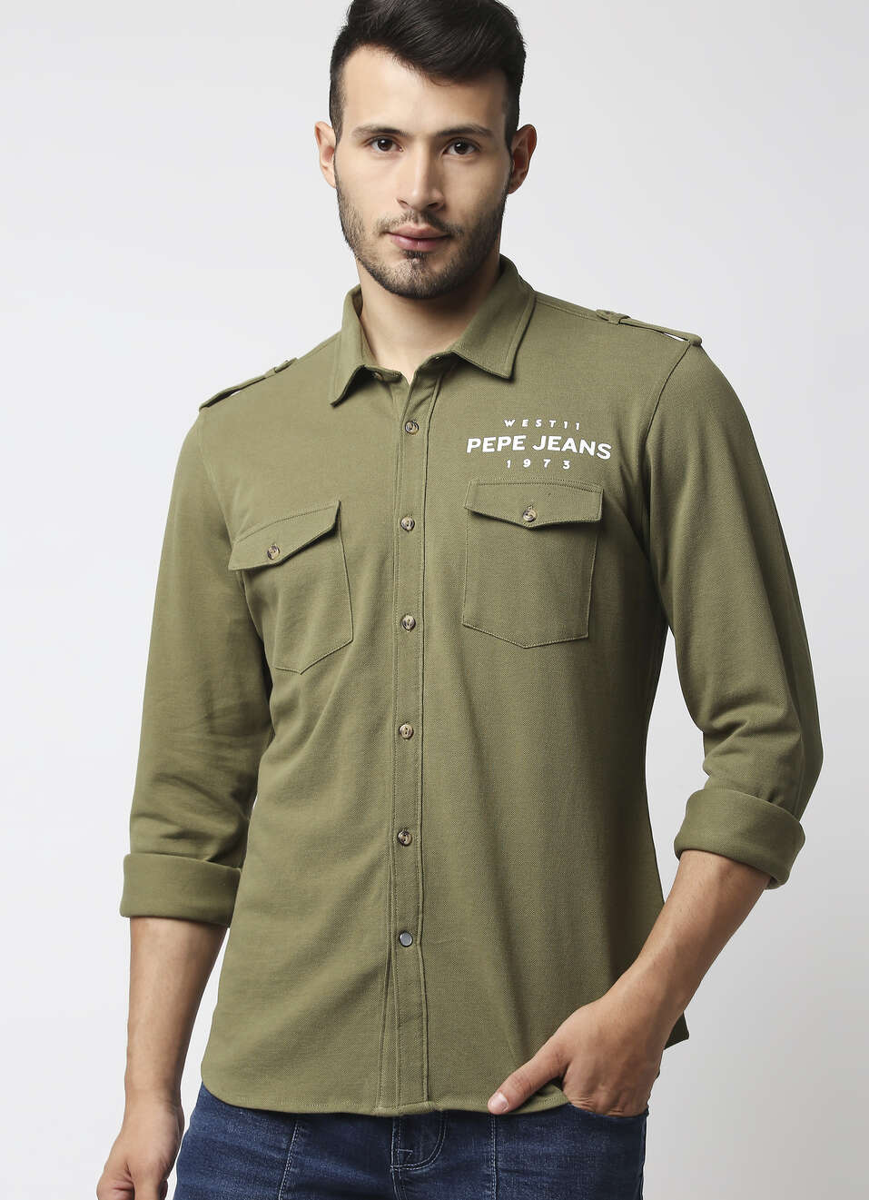 Kylar Sr Solid Pq Knit Shirt, , large image number 0