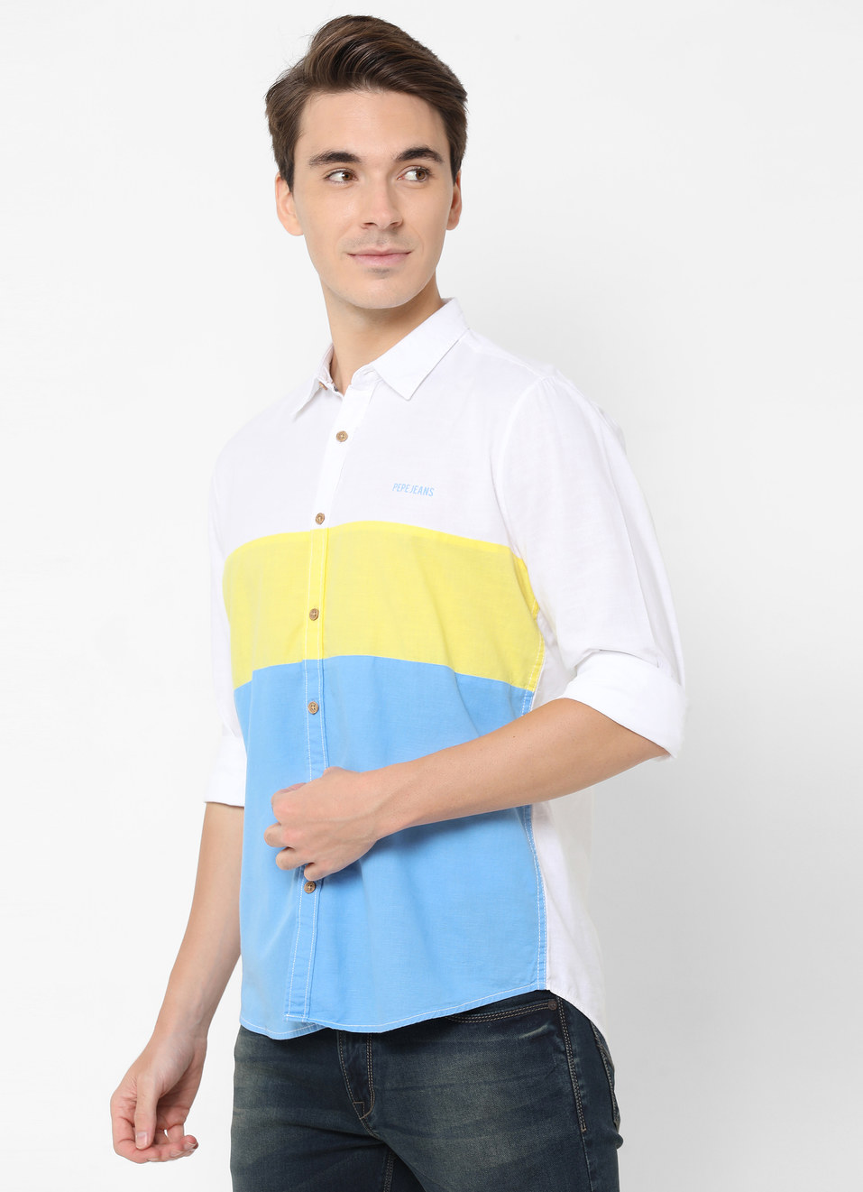 Nero Colour Block Shirt, , large image number 2