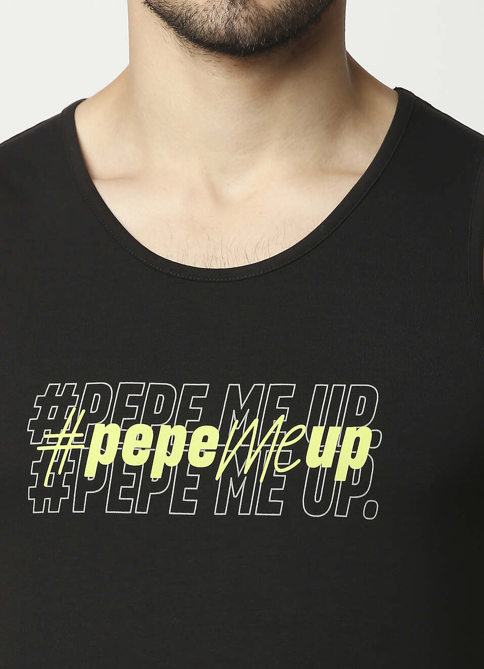 Jay Placement Printed Muscle Tshirt, , large image number 3