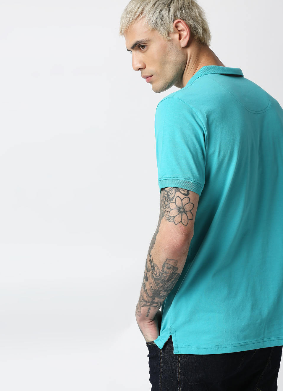 Cash Solid Stretch Polo, , large image number 1