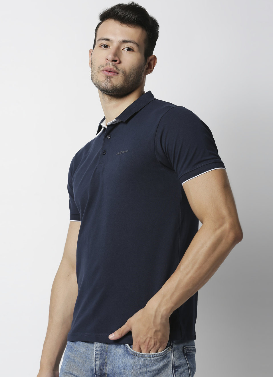 Anton Solid Stretch Polo, , large image number 2