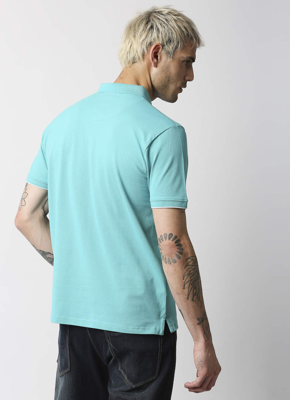 Anton Solid Stretch Polo, , large image number 1