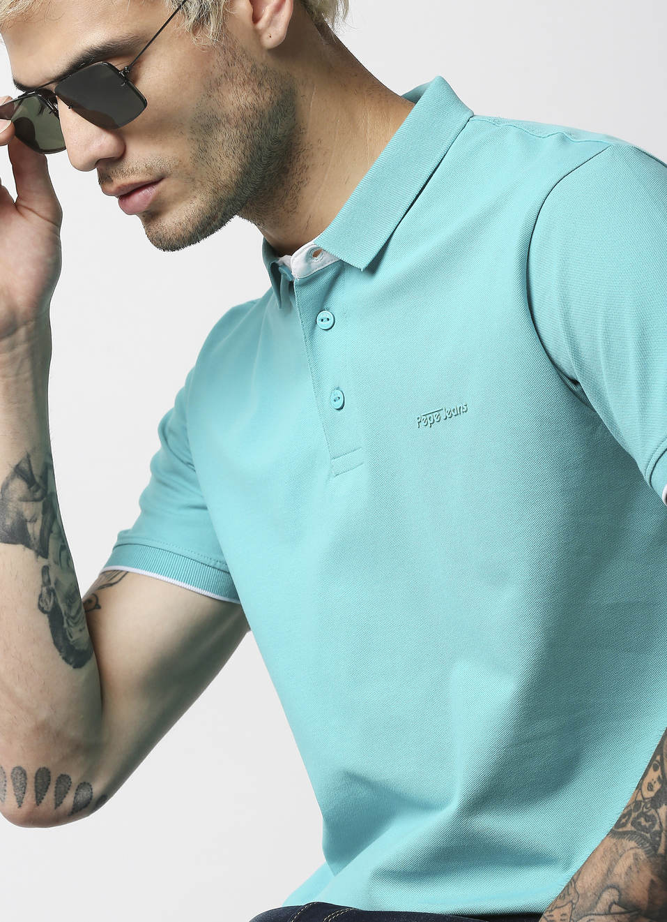 Anton Solid Stretch Polo, , large image number 2