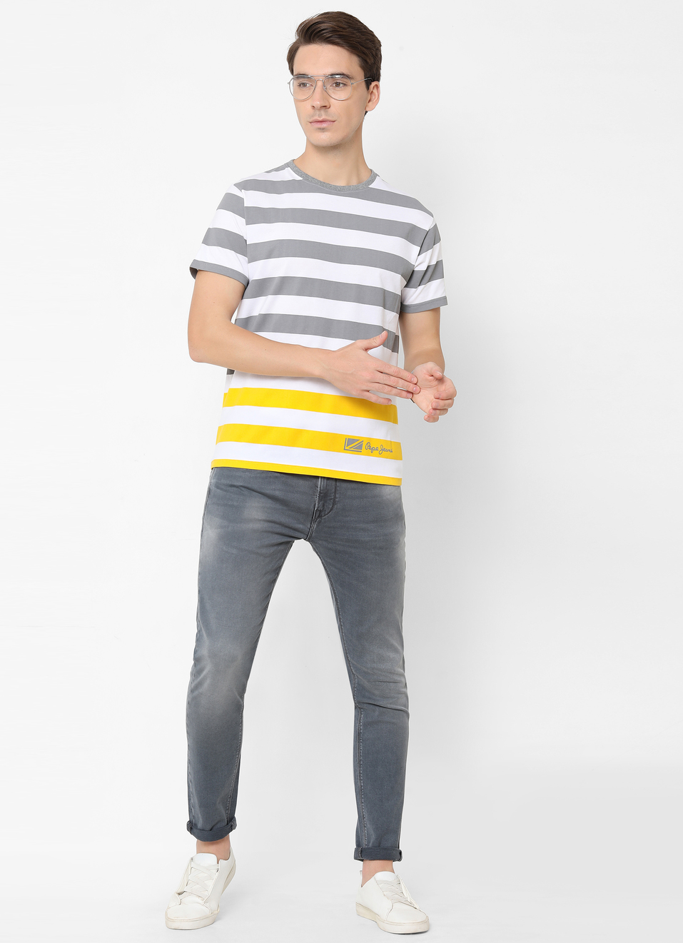 Aadrian Engineered Striper Tshirt, , large image number 3