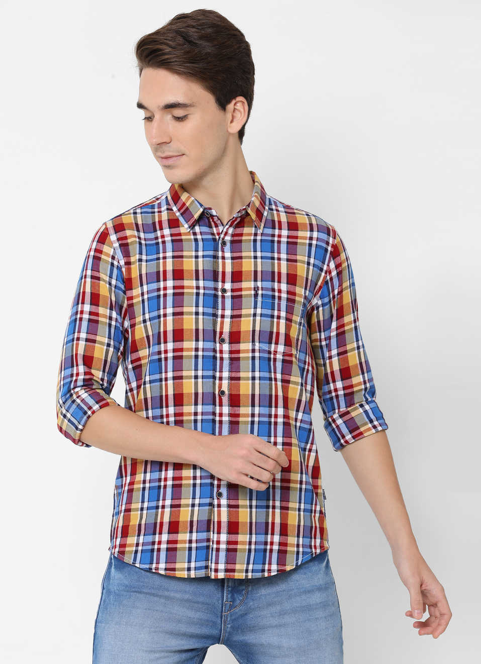 Rob Y/D Twill Check Shirt, , large image number 0
