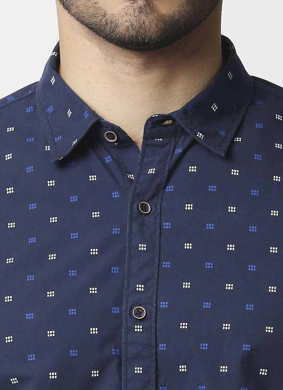 Ricco Printed Peached Shirt, , large image number 4