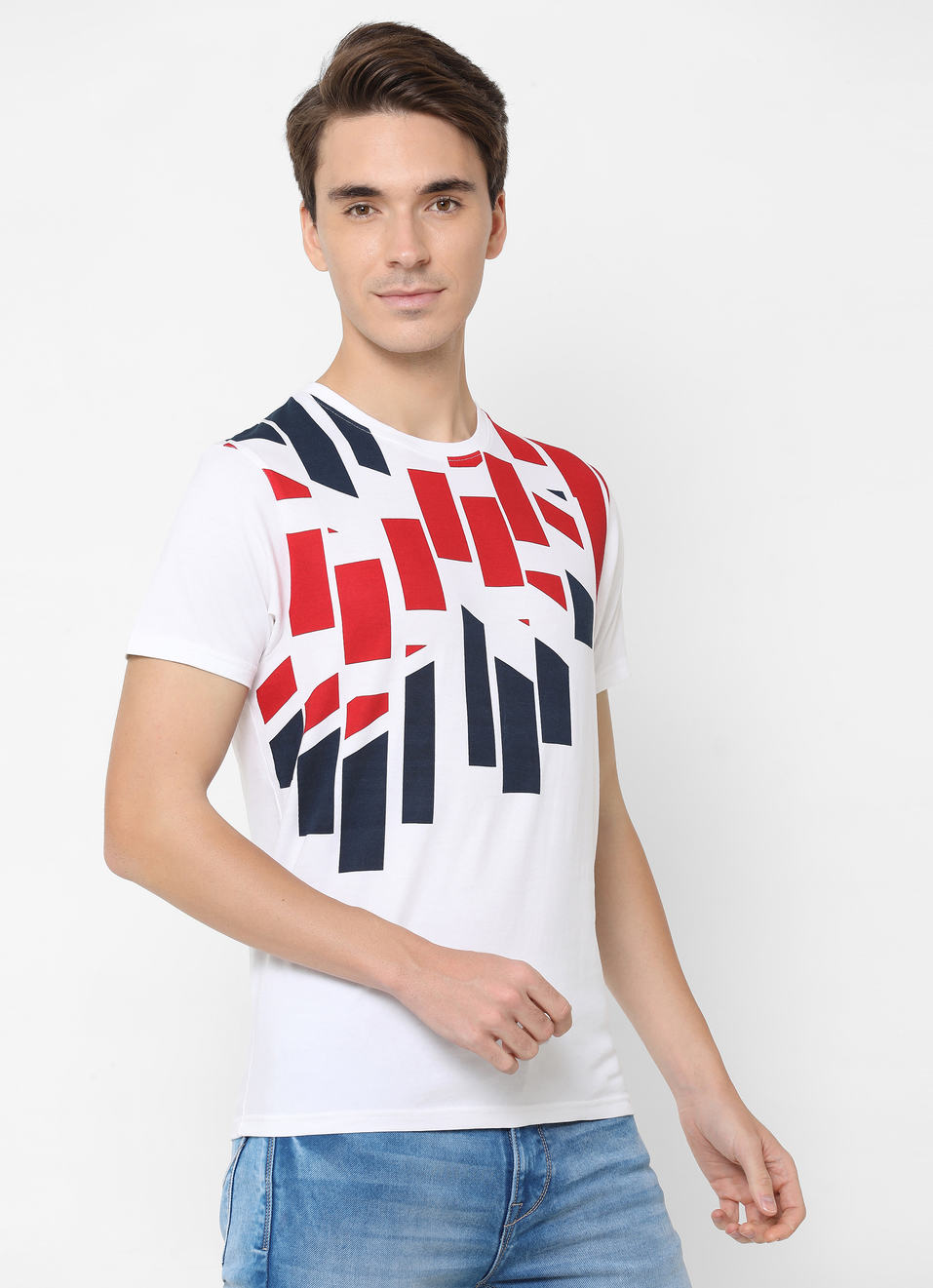 Amed Union Jack Placement Printed Tshirt, , large image number 6