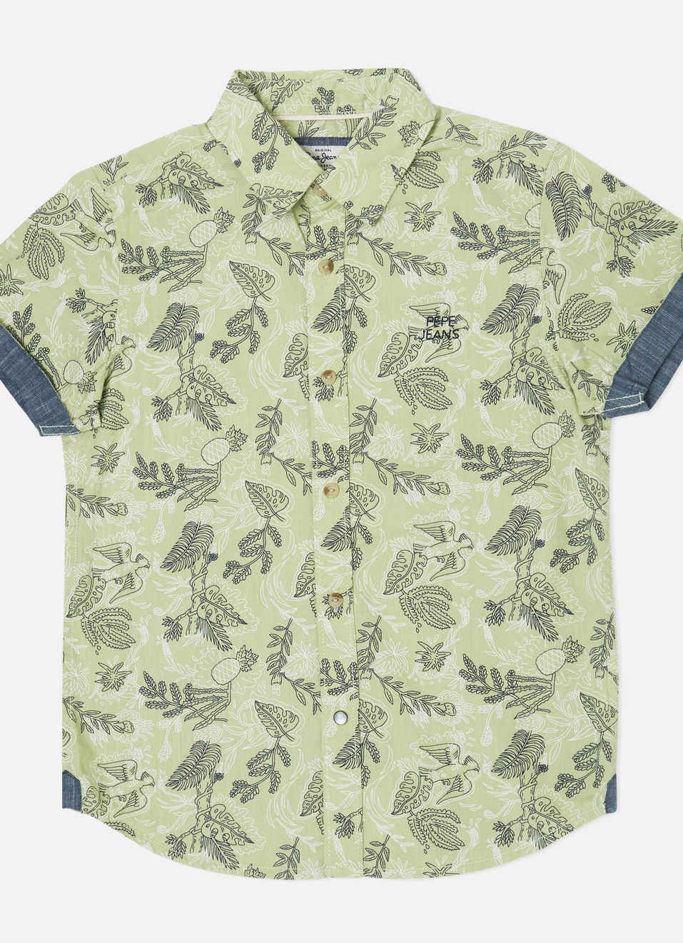 Kelson Tropical Print Shirt, , large image number 0