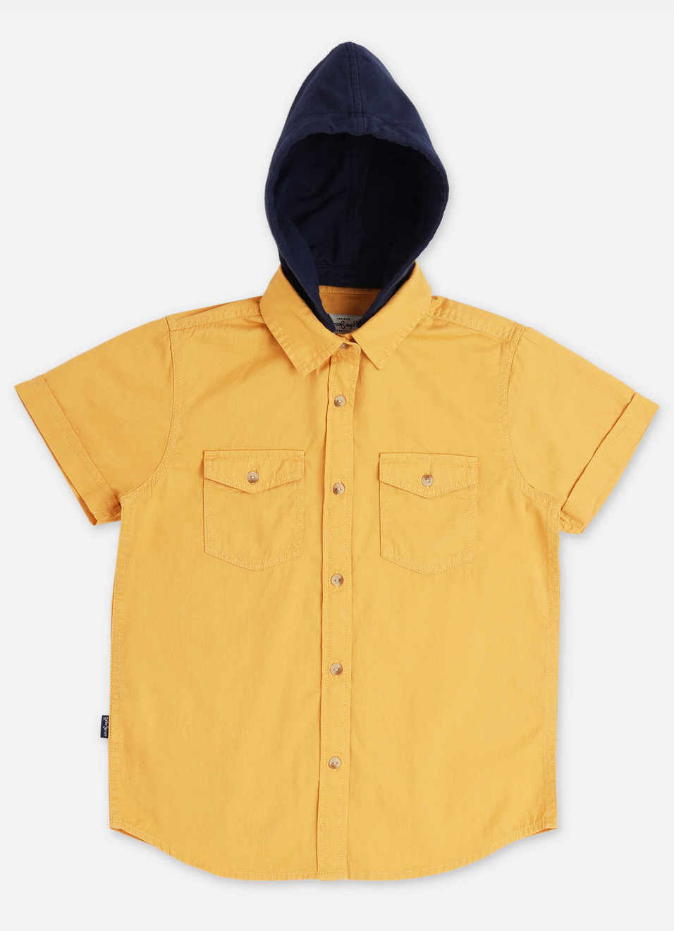 Sheldon Solid Shirt With Hoodie, , large image number 0