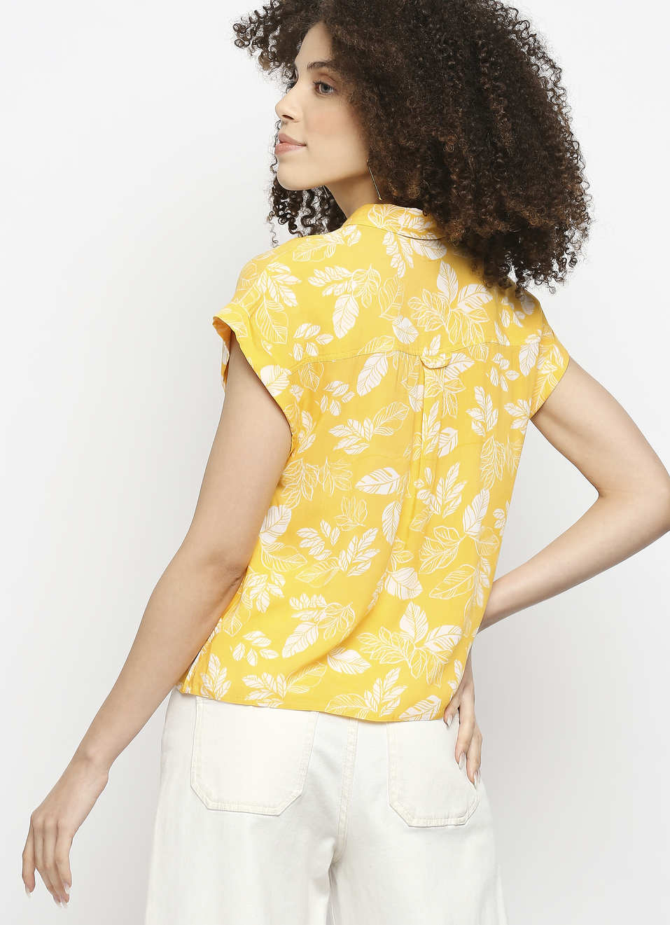 Juin Printed Shirt With Patch Pocket And Button Details, , large image number 1