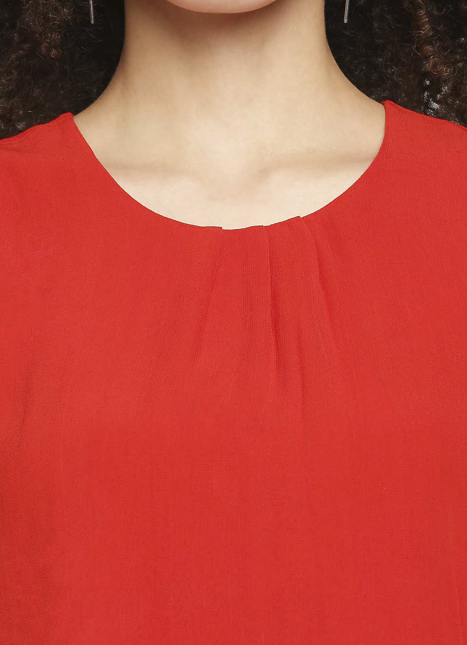 Imma Asymmetric Layered Georgette Top, , large image number 4