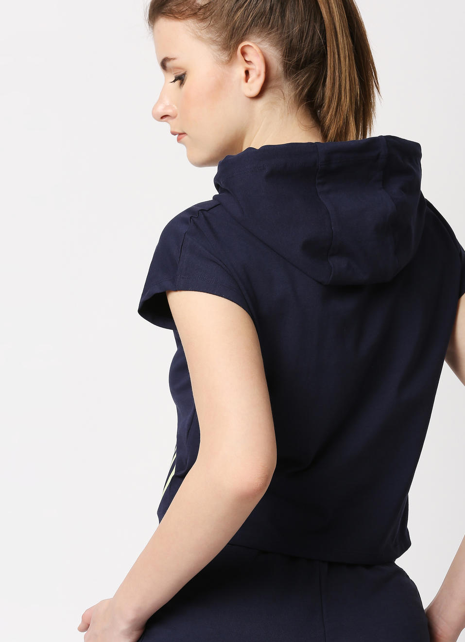 Lara Cropped Hooded T-Shirt, , large image number 1