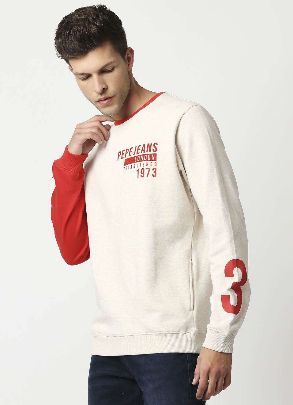 Snow Colour Block Sweatshirt, , large image number 3