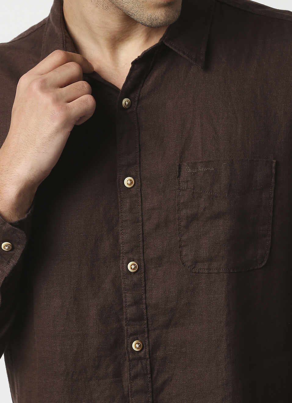 Kingsman Slim Fit Pure Linen Shirt, , large image number 4