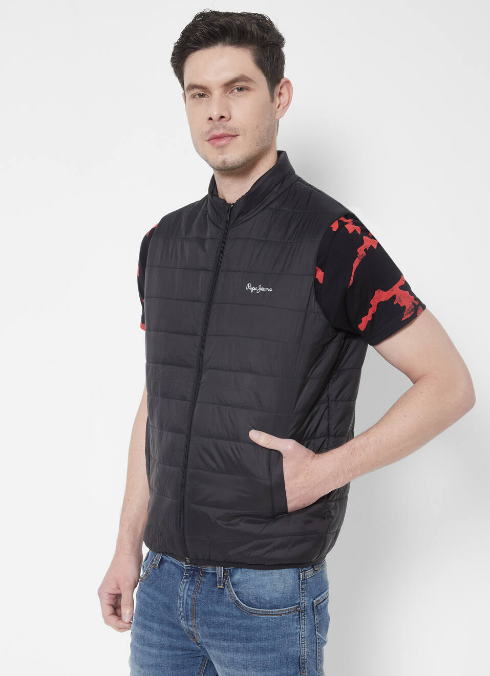 Sleeveless Gilet Puffer Jacket, , large image number 3