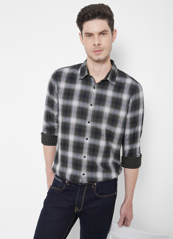 Ryder Yarn Dyed Reversible Double Cloth Shirt