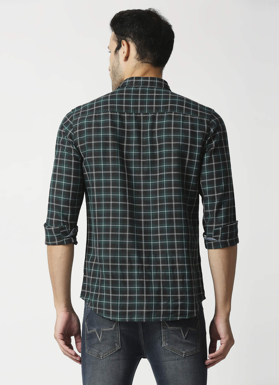 Honcho Cotton Linen Check Shirt, , large image number 2