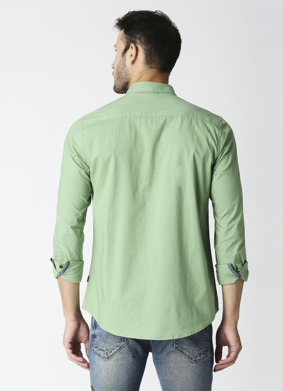 Alexander Solid Peached Poplin Shirt, , large image number 2