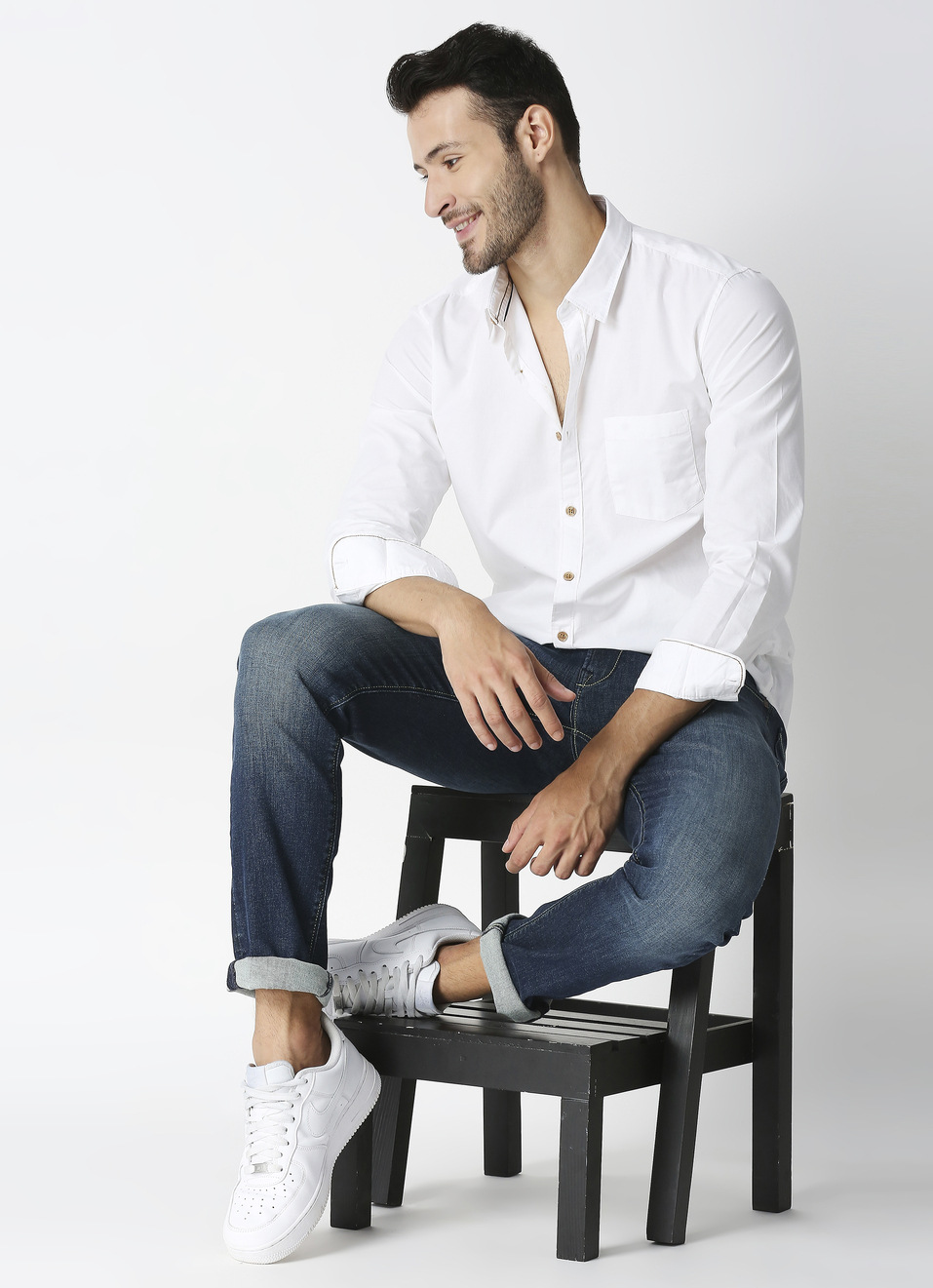 Alexander Solid Peached Poplin Shirt, , large image number 5