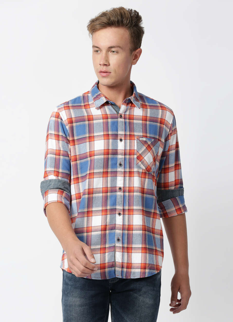 Andy Shiruku Check Shirt, , large image number 1
