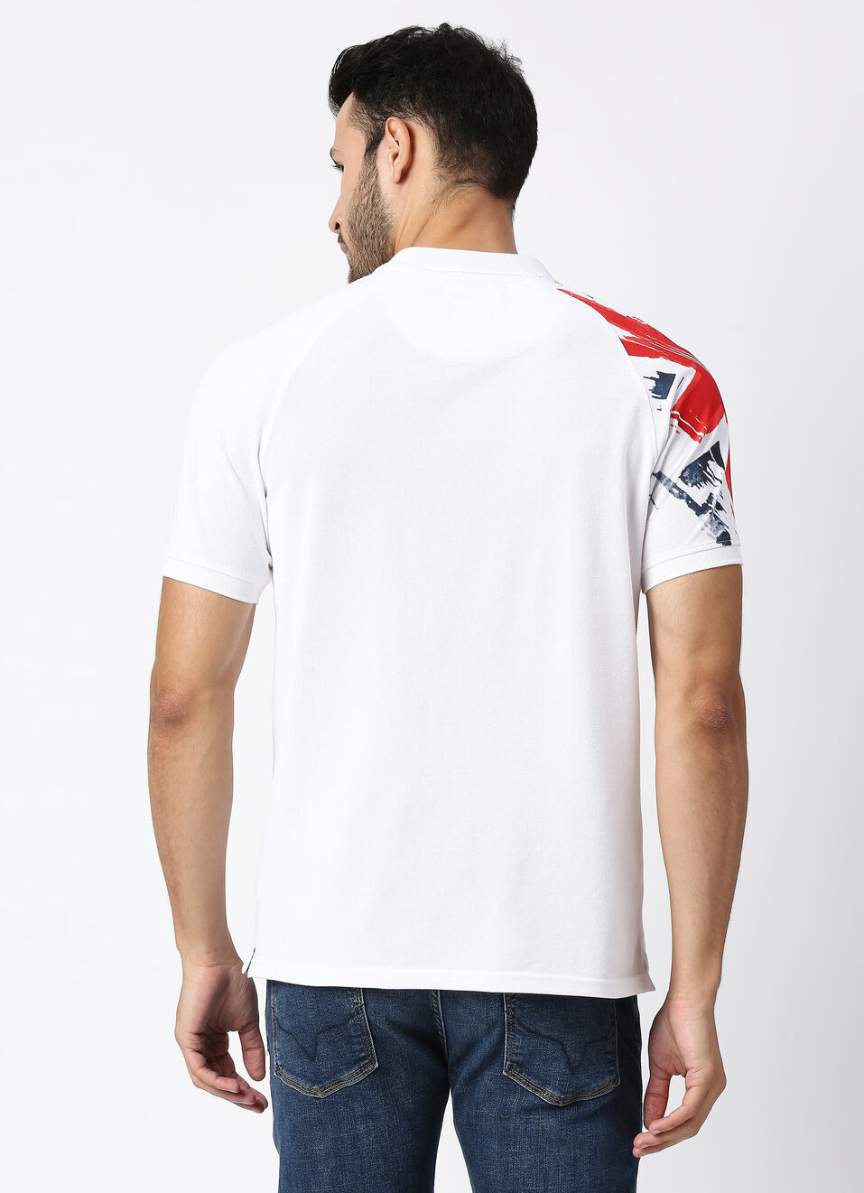 Nick Union Jack Printed Polo, , large image number 2